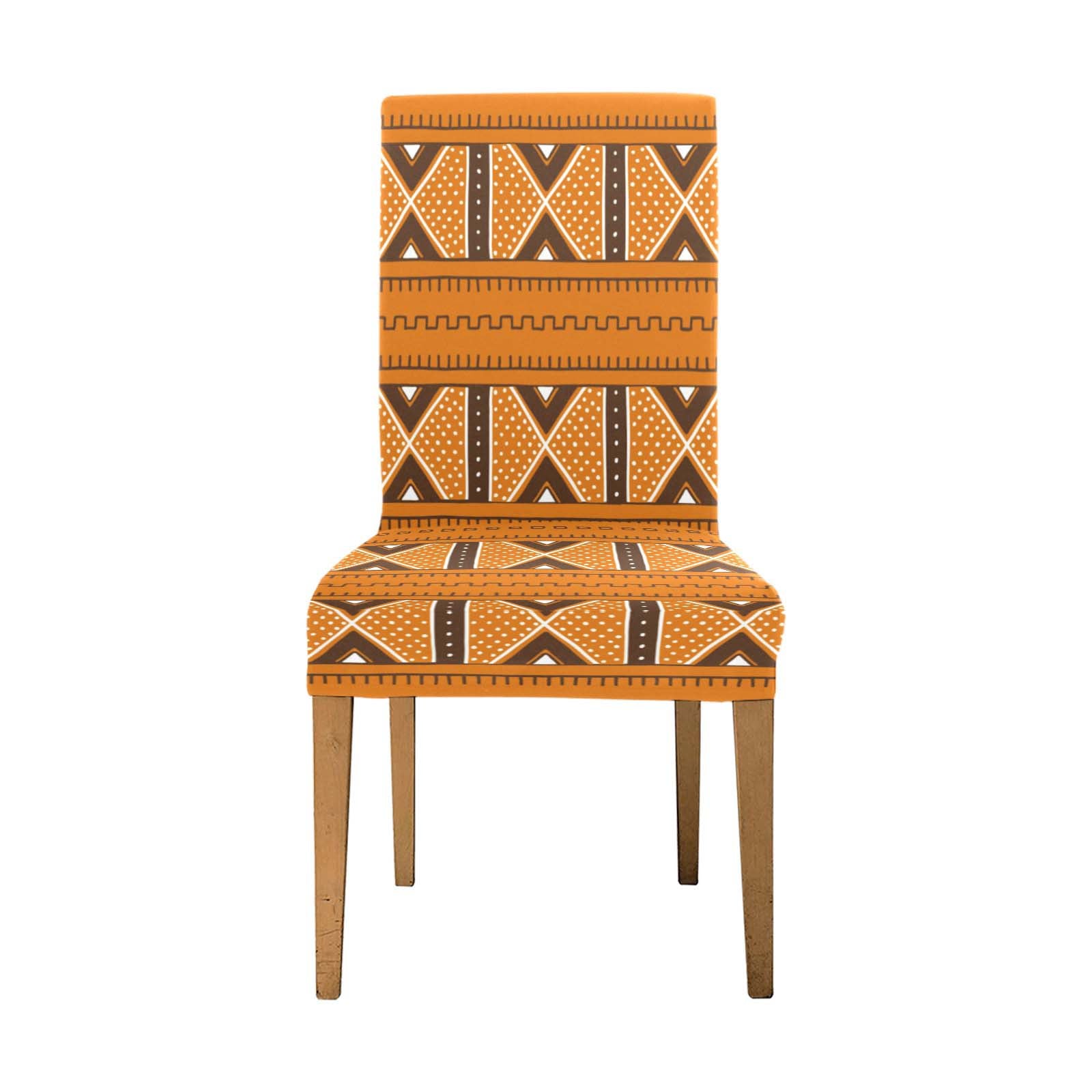 Removable Chair Covers | African Mudcloth | Elastic Fabric