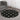 African Round Rug Black and White Cowrie Print on Carpet