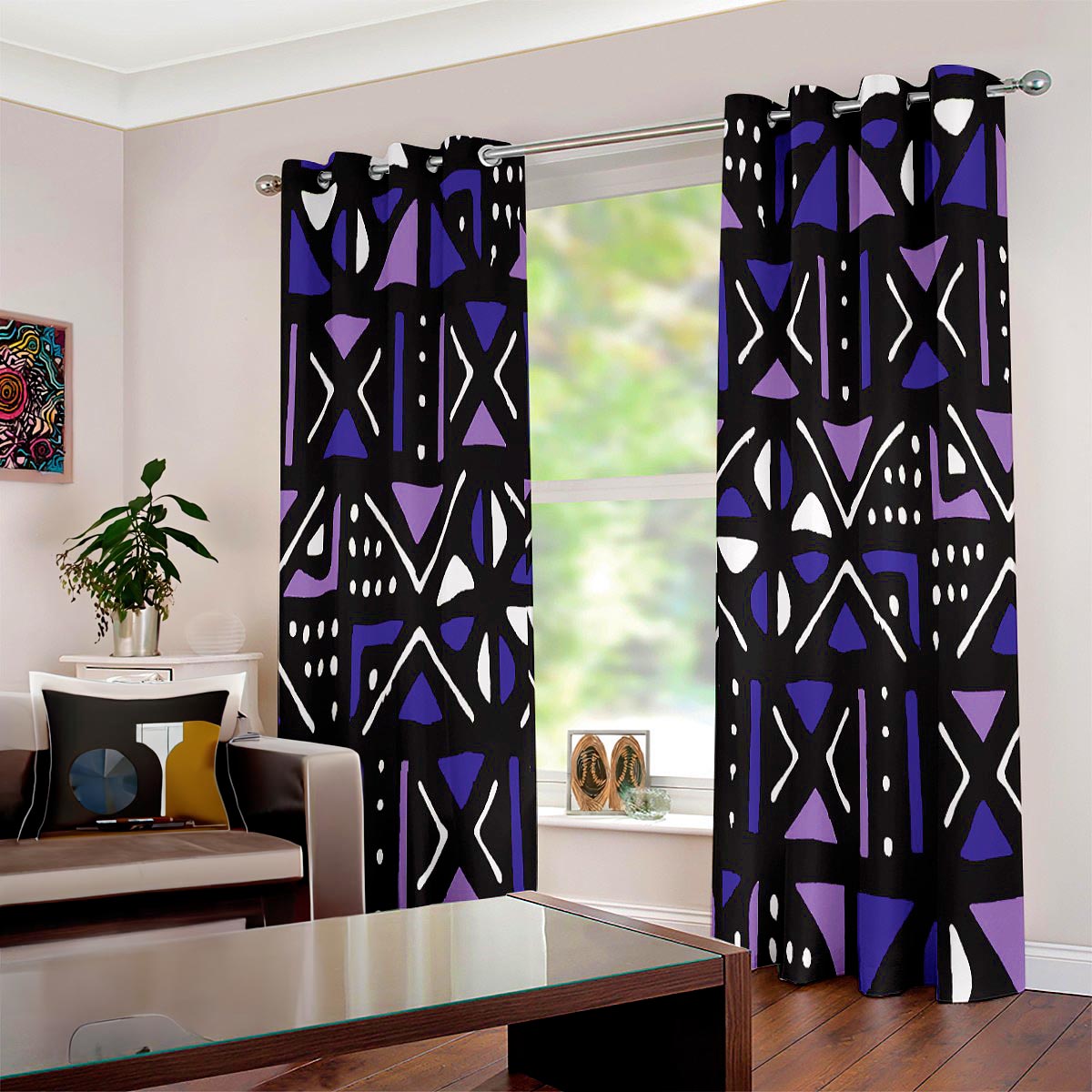 Traditional African Curtains For Sale Eyelet (Two Piece)