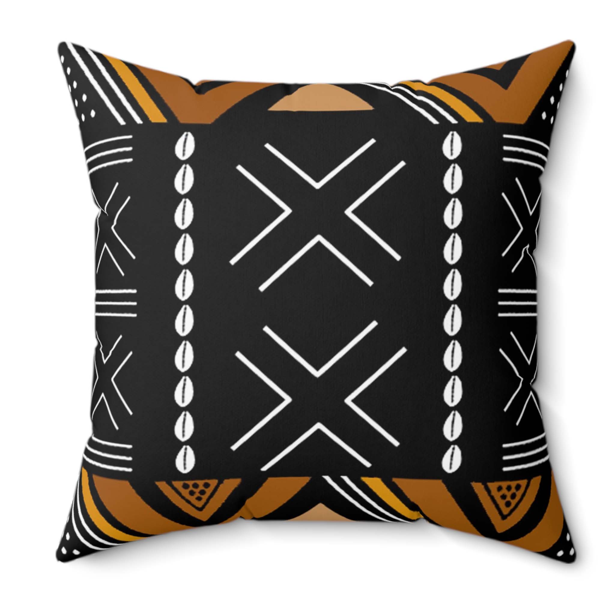 Mudcloth African Pillow Covers | Tribal Decor - 2 Sets