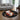 White and Black Round Rug Abstract Art Carpet African Woman
