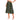 Flare Midi Skirt African Print Mudcloth Green - Bynelo