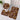 Kuba Print Tribal Bathroom Set Mixed Brown - 3 Piece