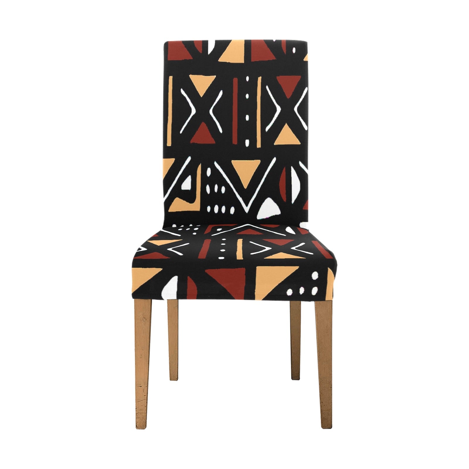 African Mudcloth Print Chair Cover | Removable & Stylish
