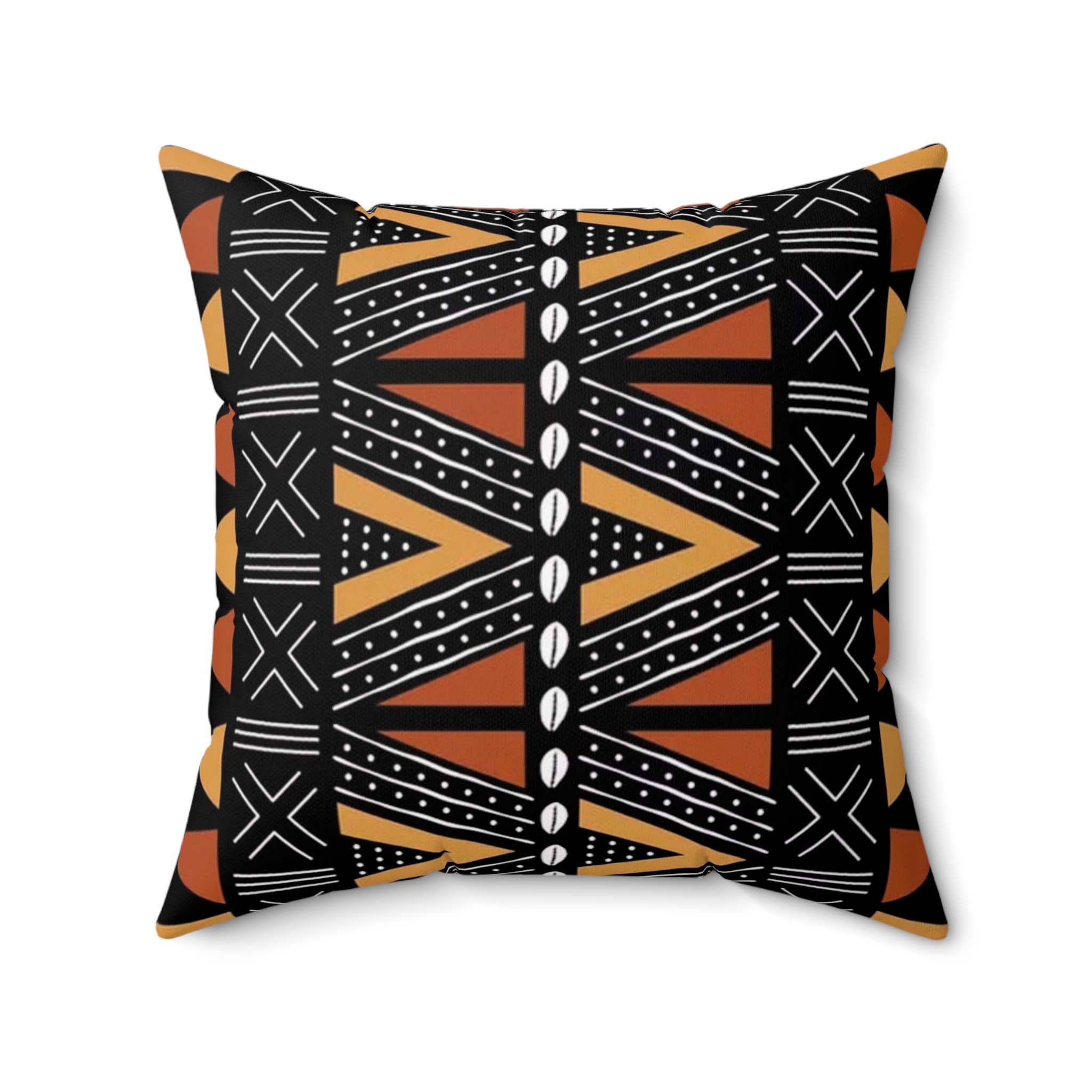 Cowrie African Print Pillow Cover | Traditional Culture - 2 Sets