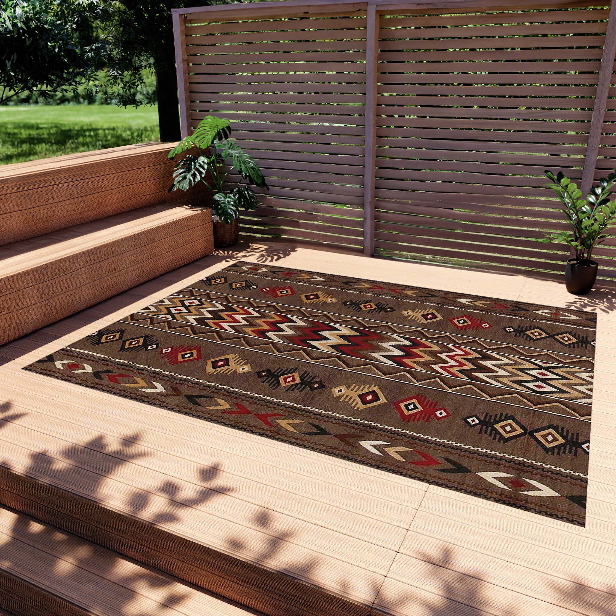 Decorative Outdoor Rugs African Print Carpet | Stunning
