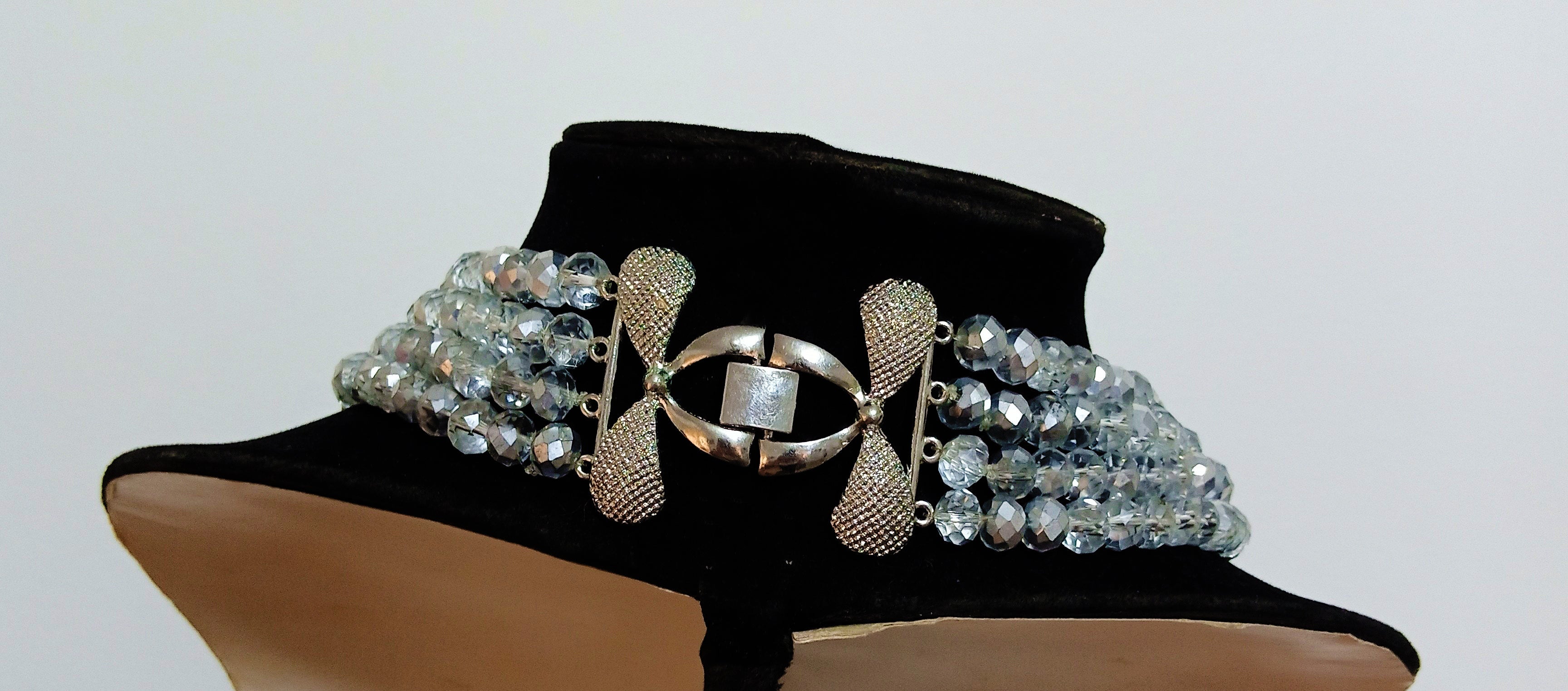 African Beaded Jewellery | Crystal Necklace Bead Set