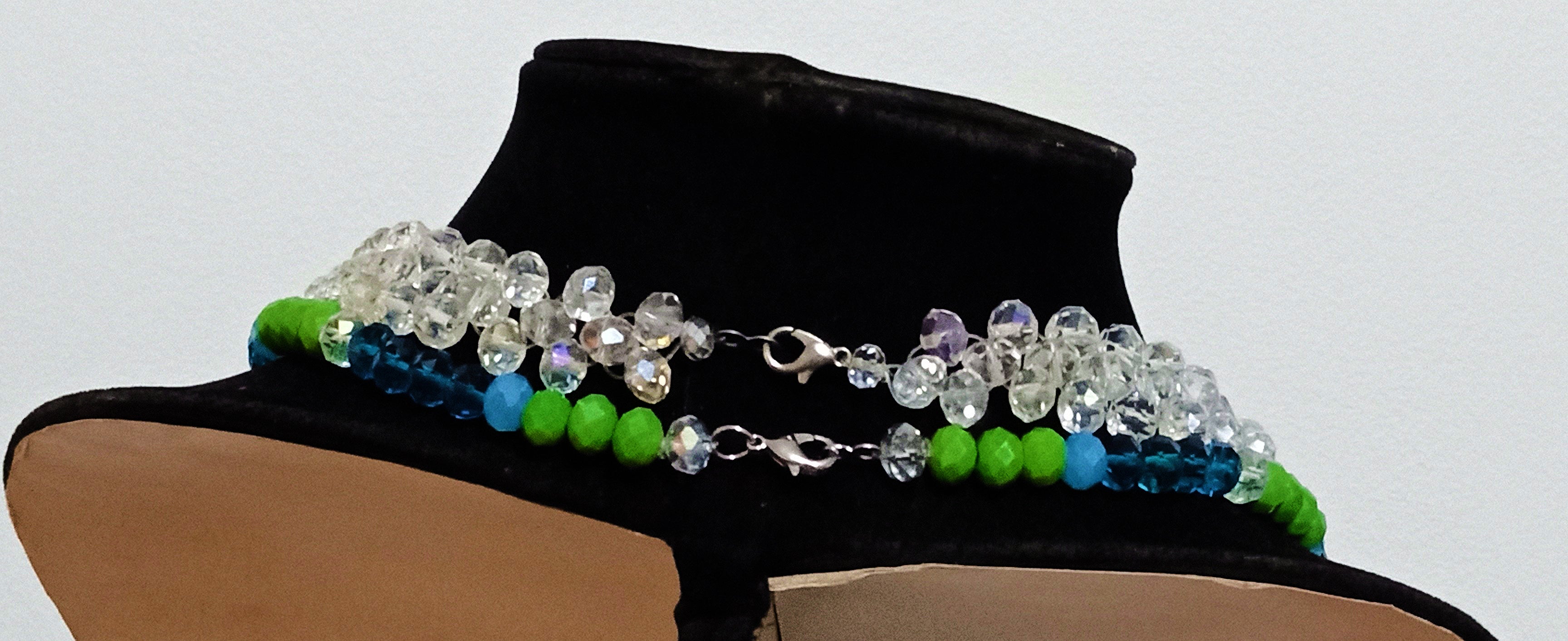 Beaded African Necklace | Colourfully Layered (Two In One)