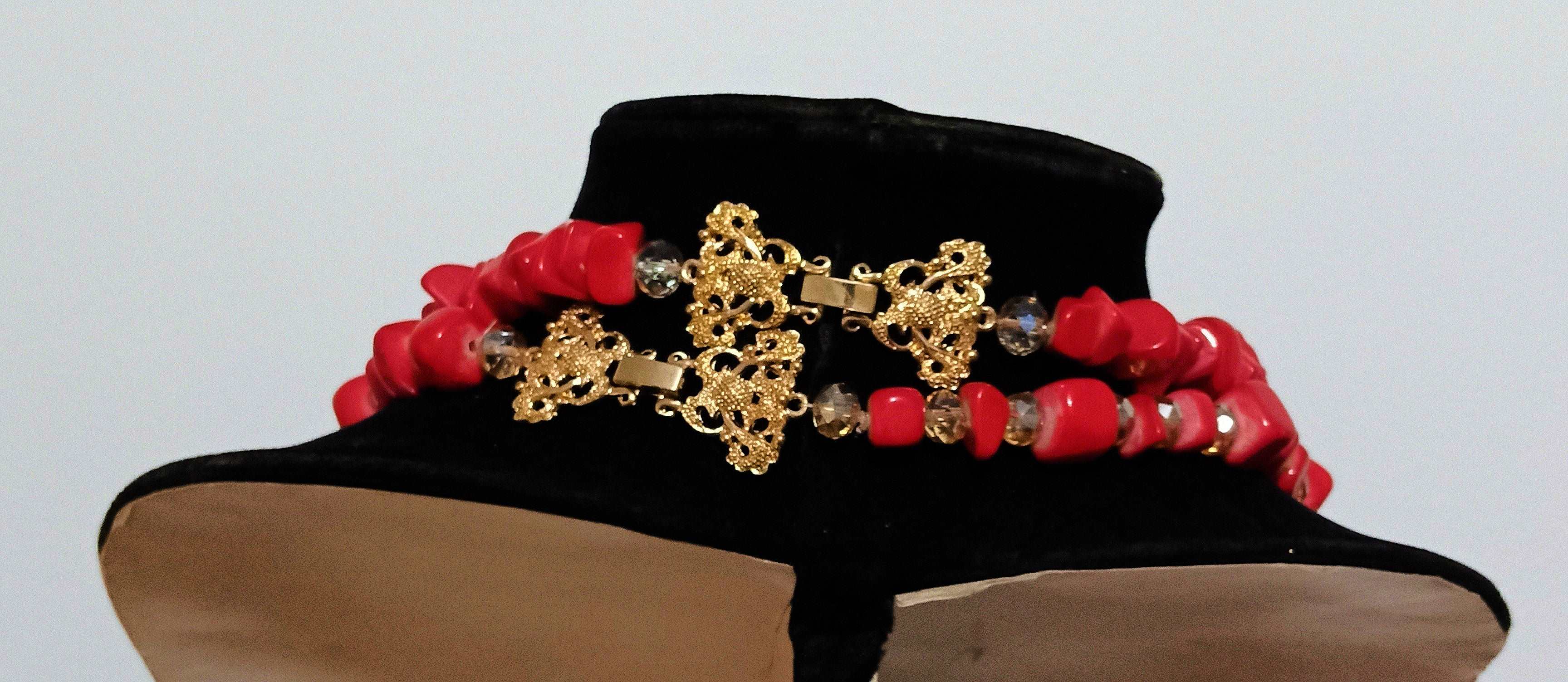 Nigerian African Traditional Necklace | Benin Coral Bead Set