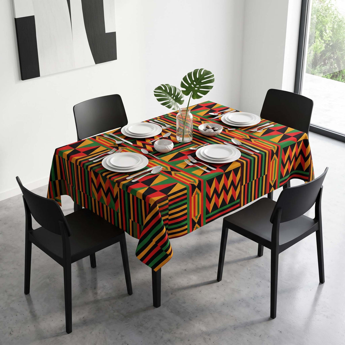 African Rectangular Tablecloths – Ankara, Kente & Mudcloth – Bynelo