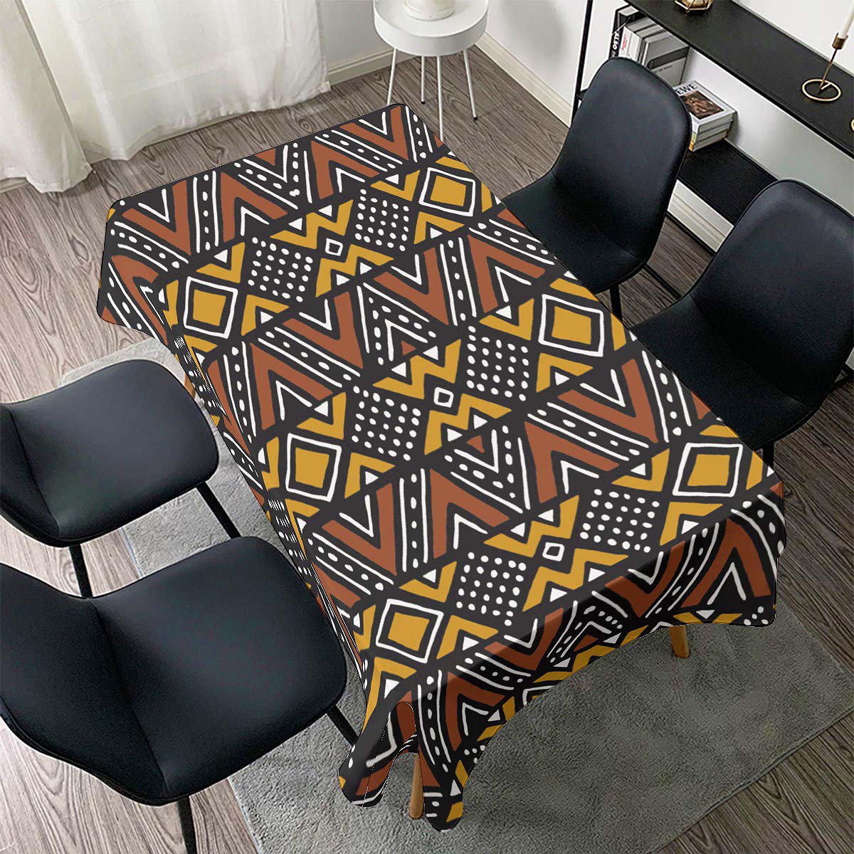 Timeless African Tablecloth: Mudcloth Print Elegance