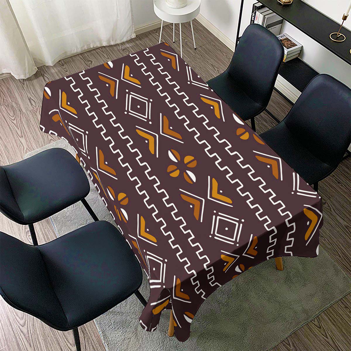 Timeless Mudcloth Print African Tablecloth - Bynelo