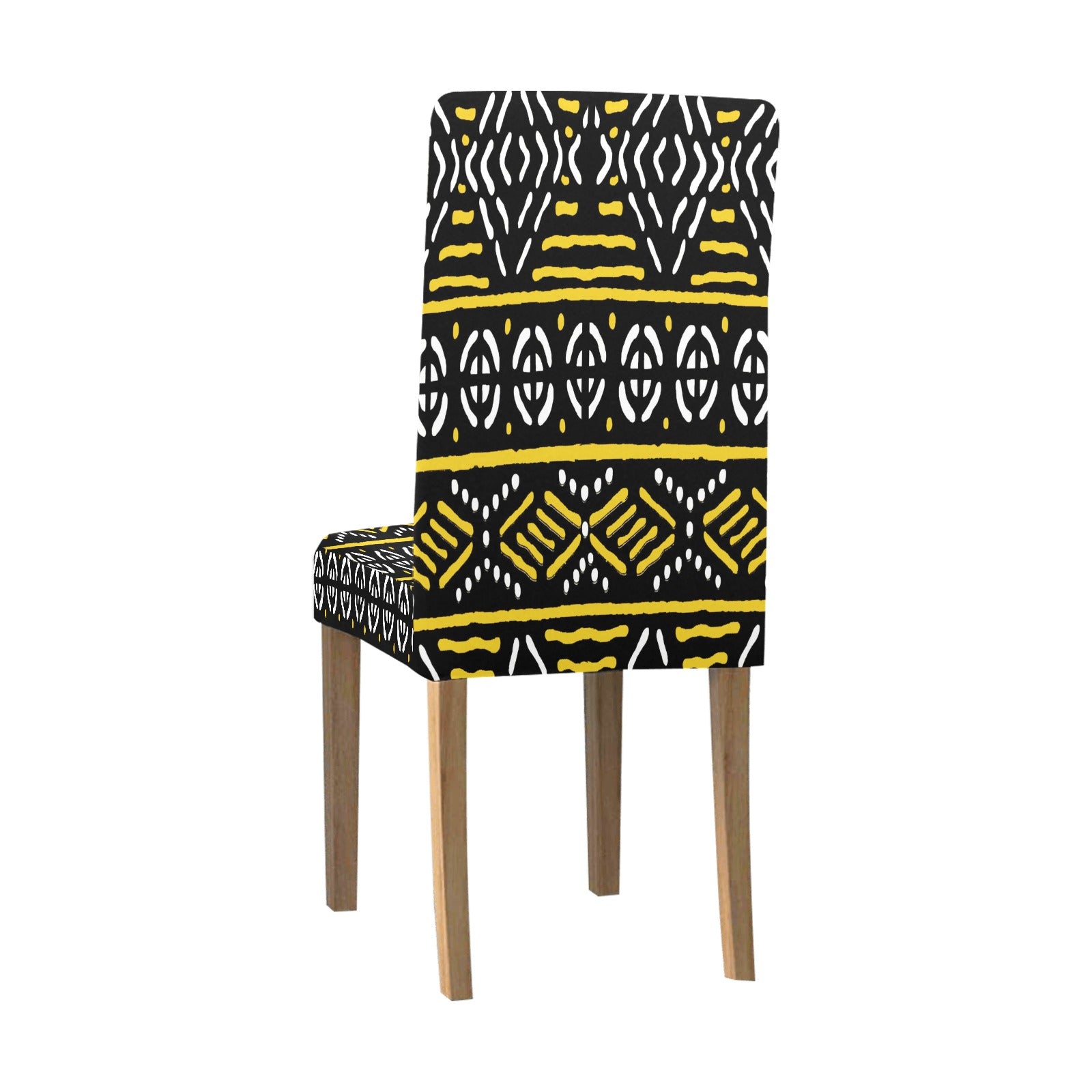 African Bogolan Print Removable Chair Cover -Bynelo