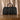 African Leather Bag for Travel Symbolic Black & White Pattern-Bynelo