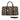 African Travel Bag Leather Native Bogolanfini Print-Bynelo