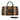 African Duffel Leather Bag for Travel Arrow Mudcloth Pattern-Bynelo