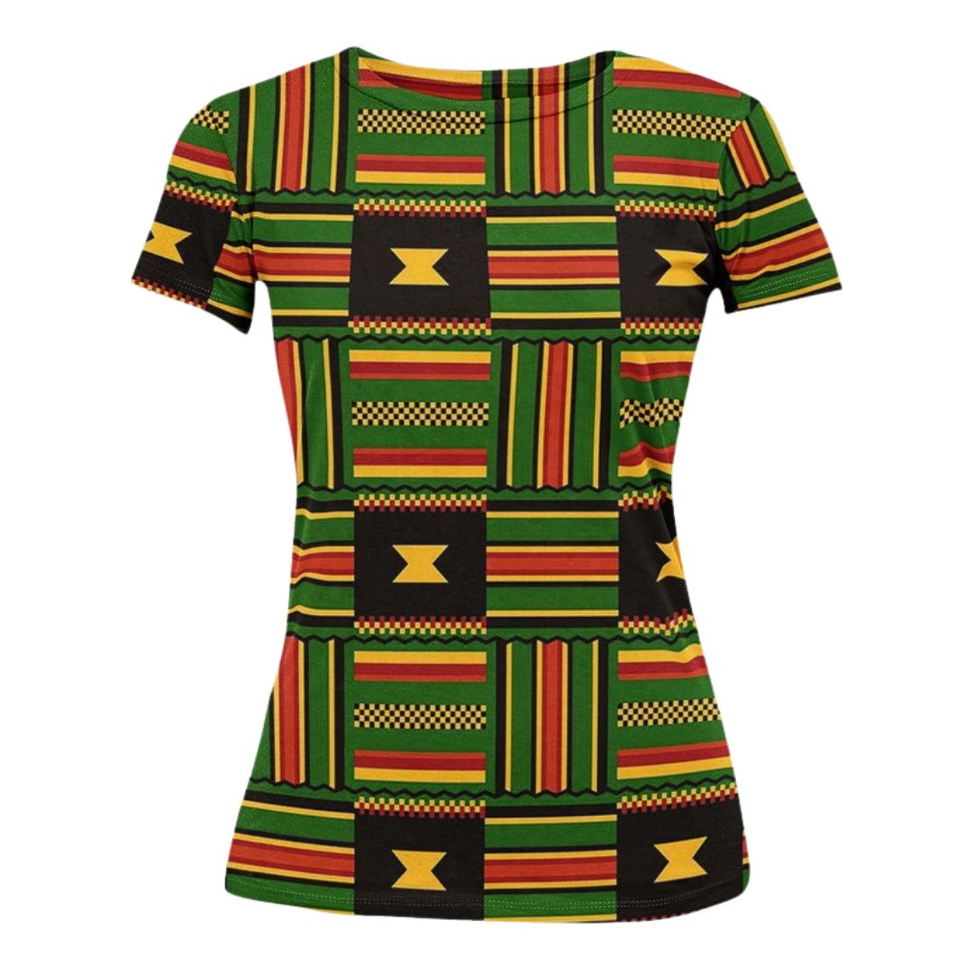 African Tribal Print Women T-shirt _Bynelo