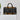 African Leather Bag for Travel Mud Cloth Cowrie Shell Print-Bynelo