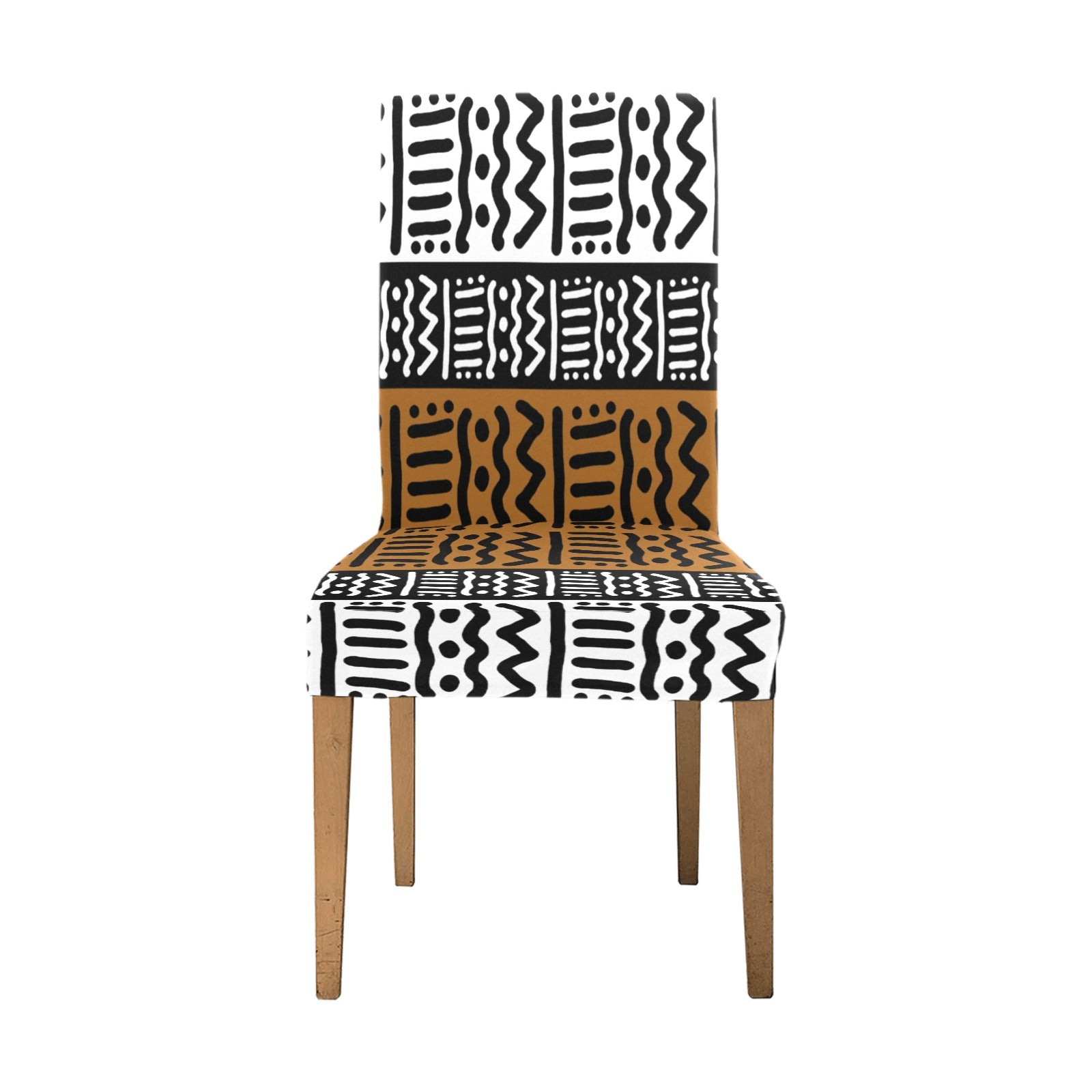 African Kuba Print Removable Chair Cover - Bynelo