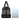 African Duffel Leather Bag for Travel Mudcloth Geometric Print-Bynelo