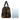 African Travel Bag Leather Traditional Mud Cloth Gold-Bynelo