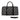 African Duffel Leather Bag for Travel Black and White-Bynelo