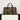 African Travel Bag Leather Native Bogolanfini Print-Bynelo
