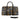 African Travel Bag Leather Traditional Bogolan Print-Bynelo
