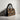 African Leather Handbag Boston Minimalist Wax Print-Bynelo