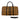 African Duffel Leather Bag for Travel Kuba Brown Print-Bynelo