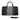 African Travel Bag Leather Tribal Black & White-Bynelo