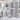 Abstract Afrocentric Bathroom Sets Design White - 4 Piece