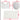 Mud Cloth Print African Bathroom Sets Pink - 4 Piece-Bynelo