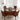 African Dining Decor: Kuba Print Round Tablecloth