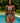 African American Bikini Black and White Tribal Pattern-Bynelo