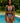 African American Bikini Black and White Tribal Pattern