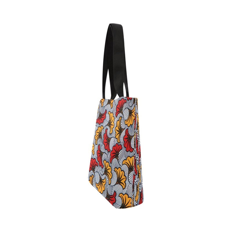 African Ankara Tote Bag Wedding Flower | Afrocentric Fashion | Large Capacity