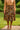 African High Waist Skirt | Kuba Print Midi Length Flared-Bynelo
