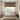 Bedroom with a patterned valance on a window, wooden nightstands, and a bed with white bedding.
