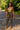 African Mudcloth Print Leggings for Women | Black and Gold-Bynelo