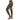 African Mudcloth Print Leggings for Women | Black and Gold-Bynelo