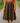 African Mudcloth Skirt | Midi Length Flared Chiffon Style