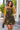 African Mudcloth Women's Off-Shoulder Cami Dress Black & Gold