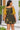 African Mudcloth Women's Off-Shoulder Cami Dress Black & Gold