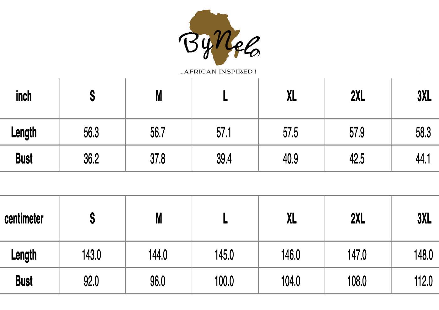 African_Print_Jumpsuits_for_Ladies_V-neck_Cami_Style_size_chart