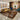 African Rug in Kuba Print - Warm Earth Tone Home Carpet