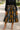 African Skirt Geometric Zigzag Batik Print Midi Length