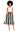 African Tribal Pattern Skirt | Black and White Midi Flare-Bynelo