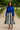African Tribal Pattern Skirt | Black and White Midi Flare-Bynelo