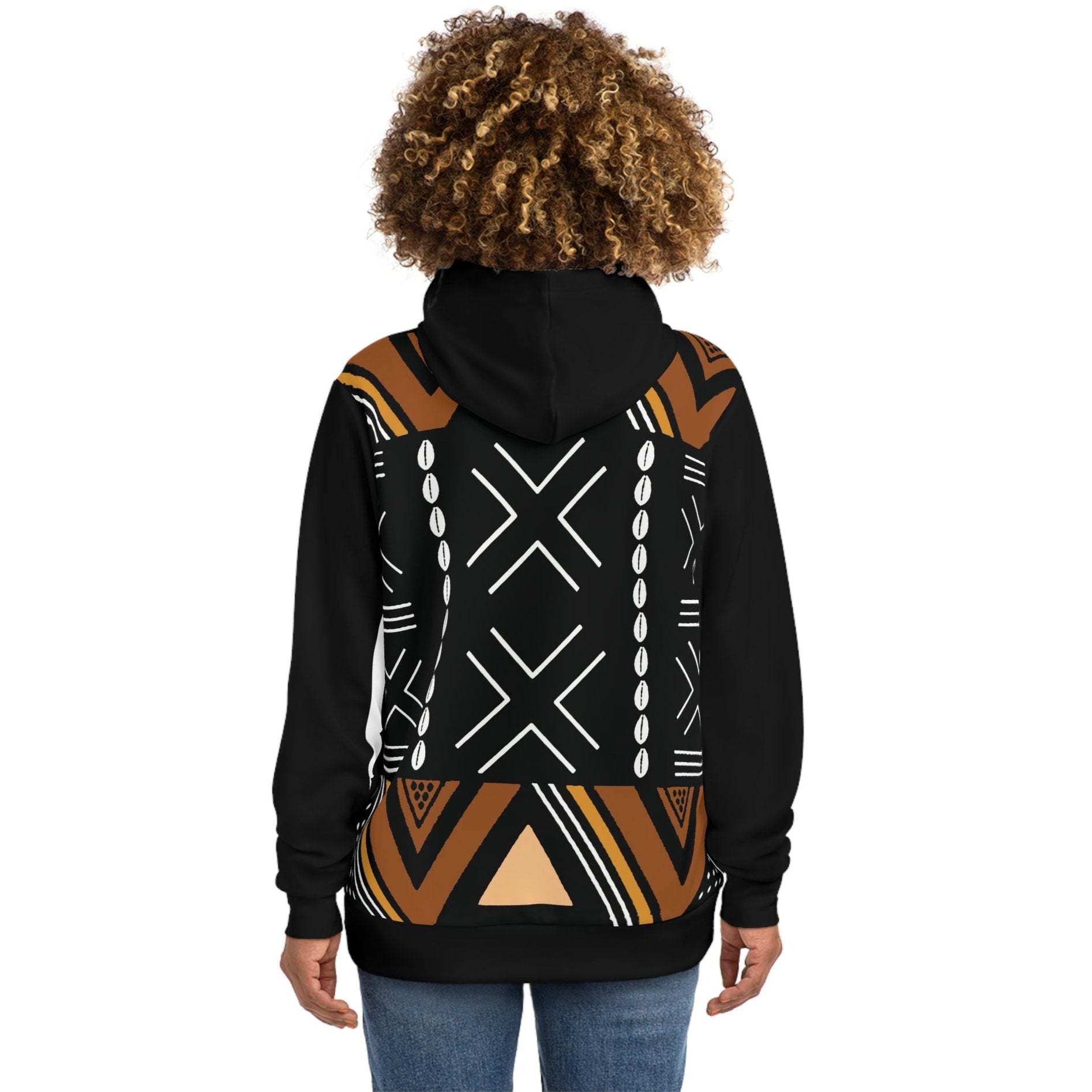African Tribal Print Hoodies For Women - Authentic Design